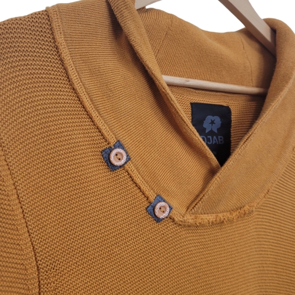 DJAB Sweater Orange Knit V Neck Size M - Picture 4 of 8